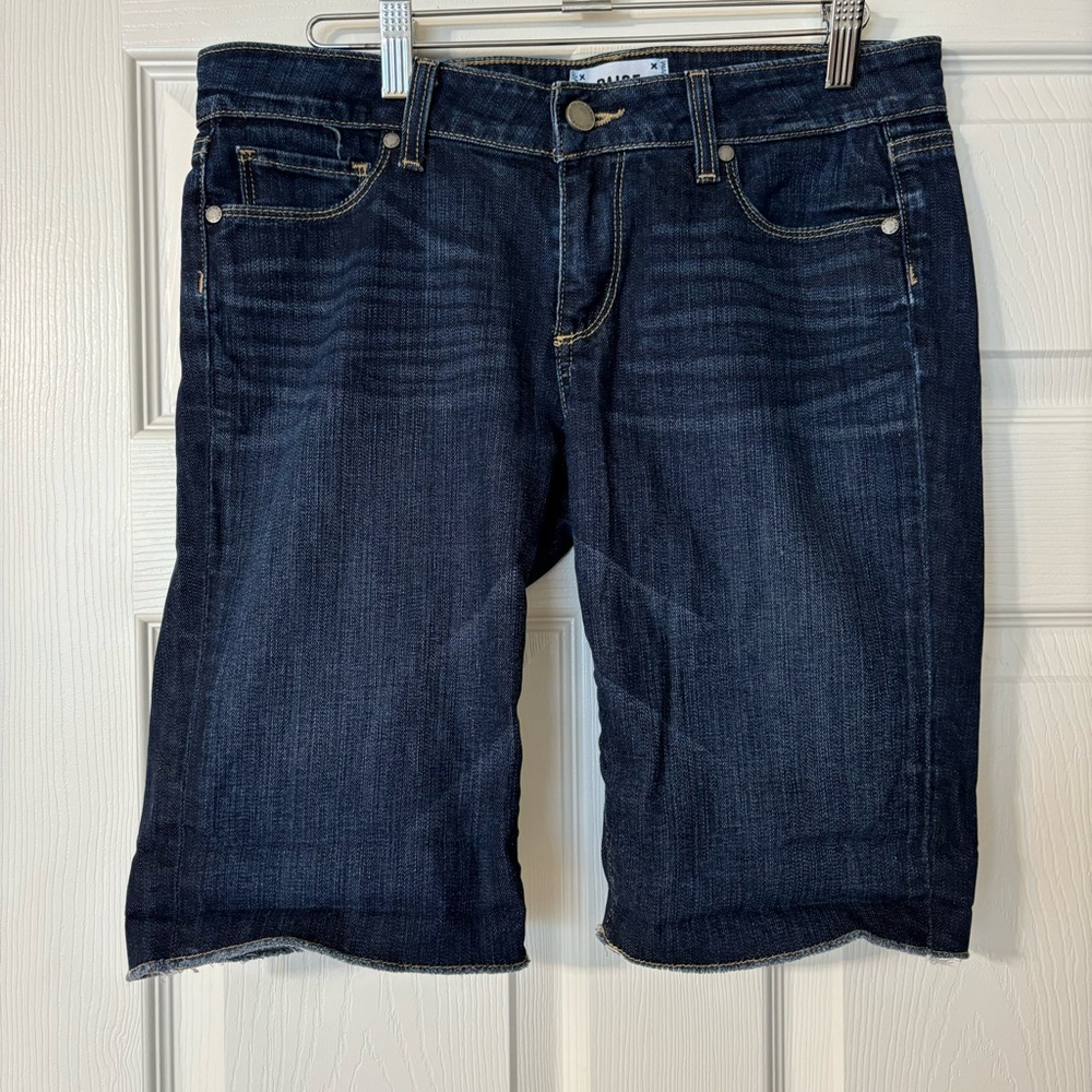 Paige Warner Bermuda Denim Shorts Size 27